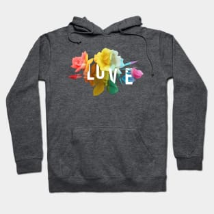 Love Continues To Grow - Pride Floral Typography Hoodie